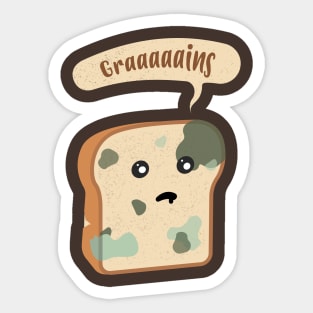 Zombie Bread Grain Sticker
